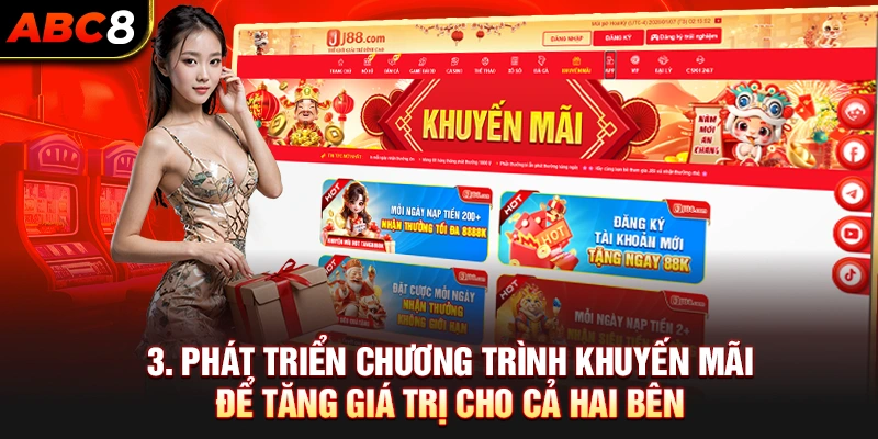 Phát triển chương trình khuyến mãi tăng giá trị cho hai bên